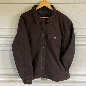Brown Prana®️ work style jacket with quilted liner, size XL